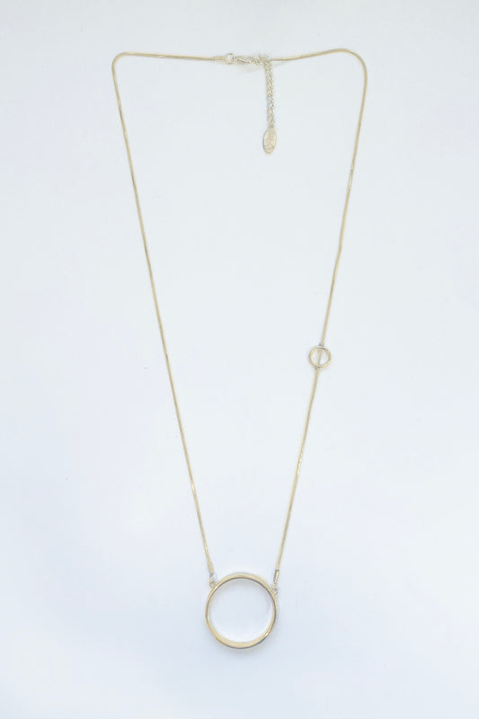 Aura Circle Necklace - Gold