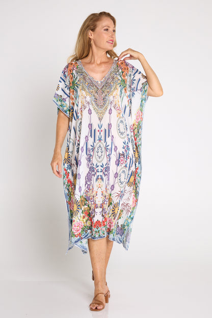 Ibiza Kaftan - Orchid Oasis