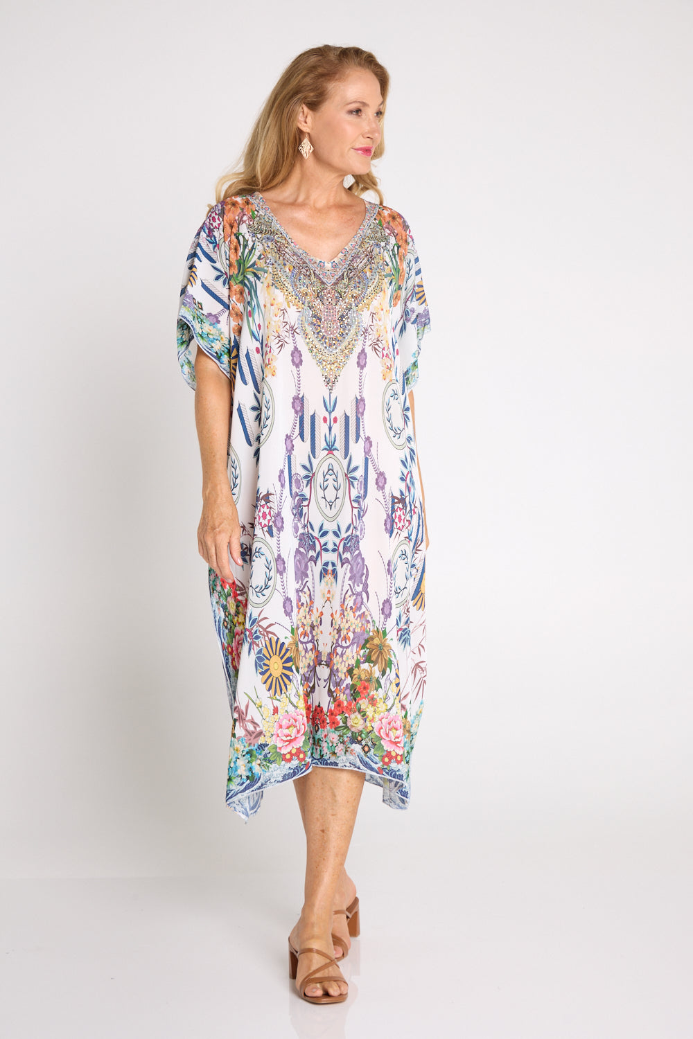 Ibiza Kaftan - Orchid Oasis