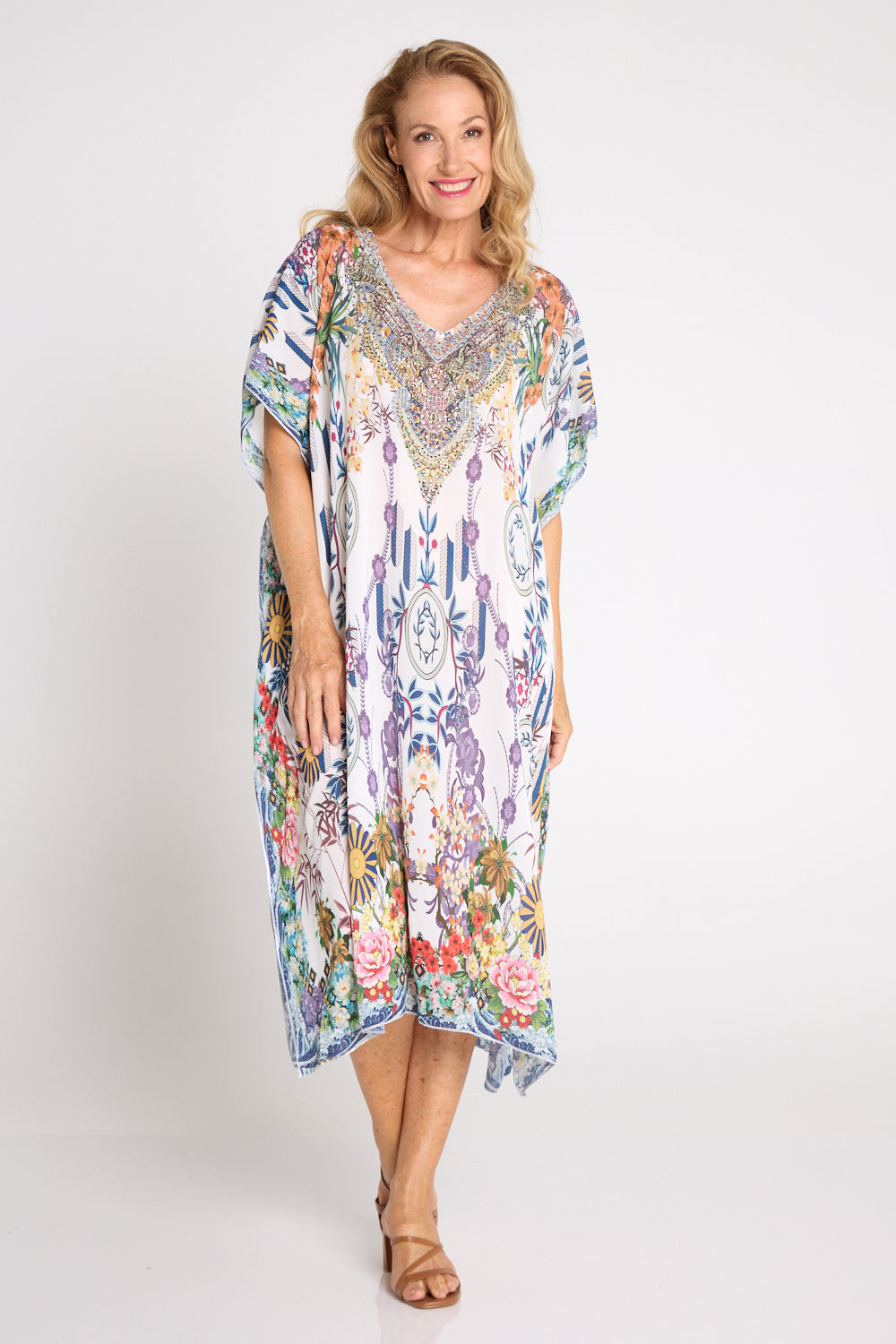 Ibiza Kaftan - Orchid Oasis