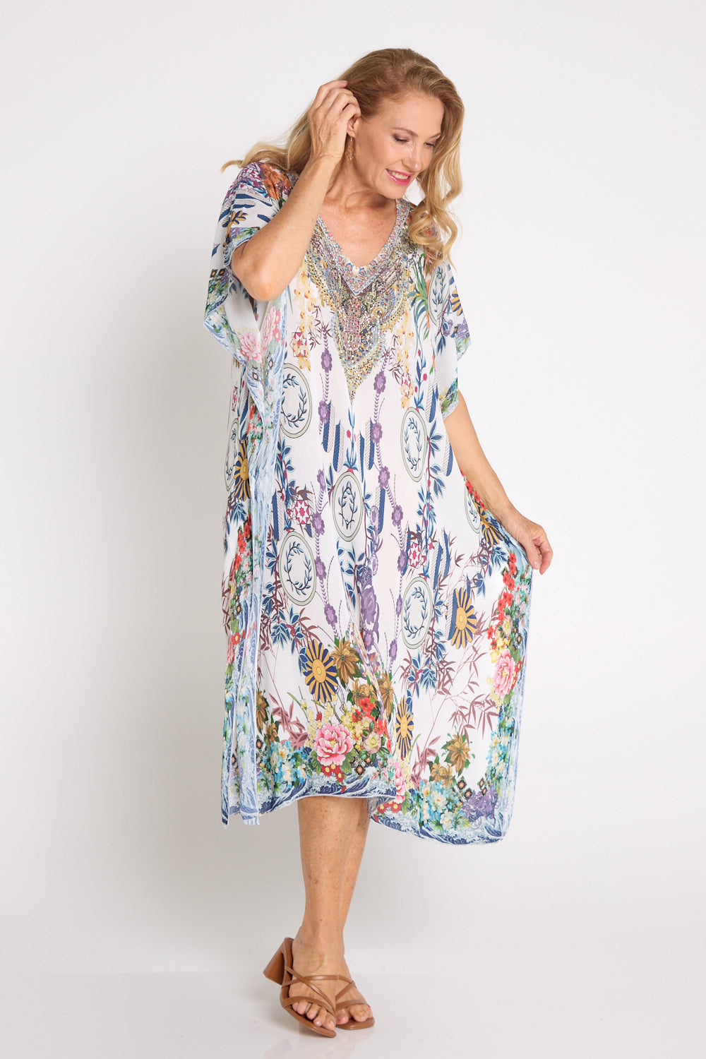 Ibiza Kaftan - Orchid Oasis