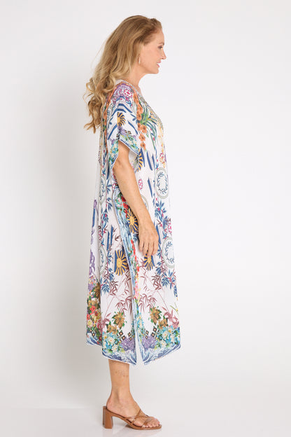 Ibiza Kaftan - Orchid Oasis