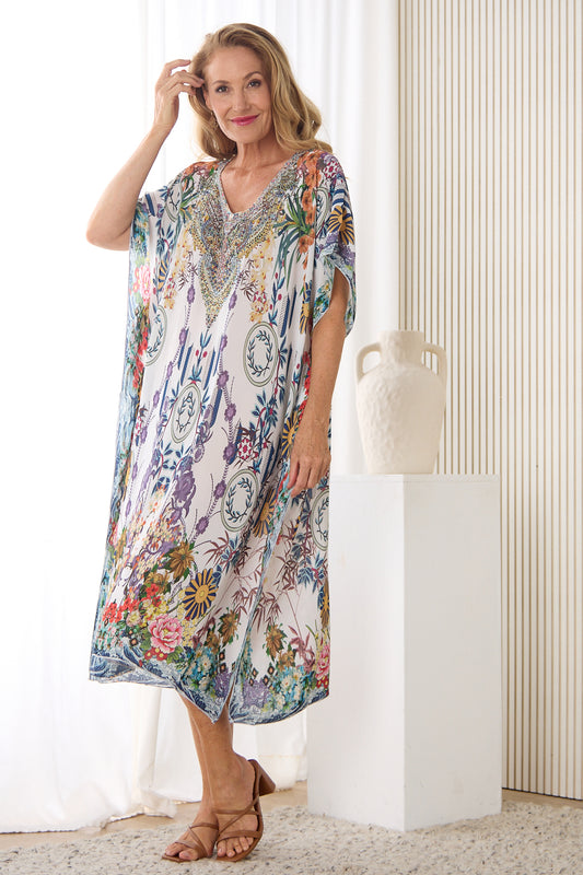 Ibiza Kaftan - Orchid Oasis