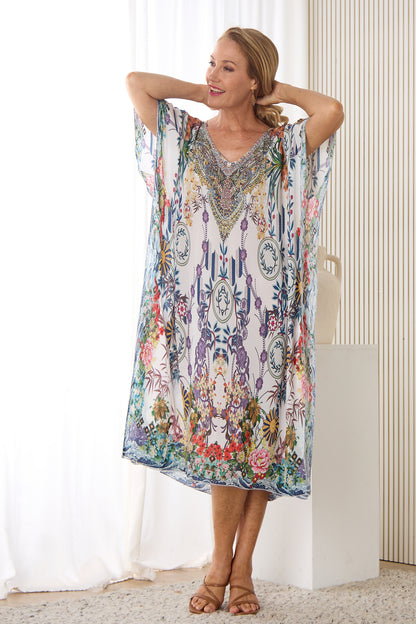 Ibiza Kaftan - Orchid Oasis