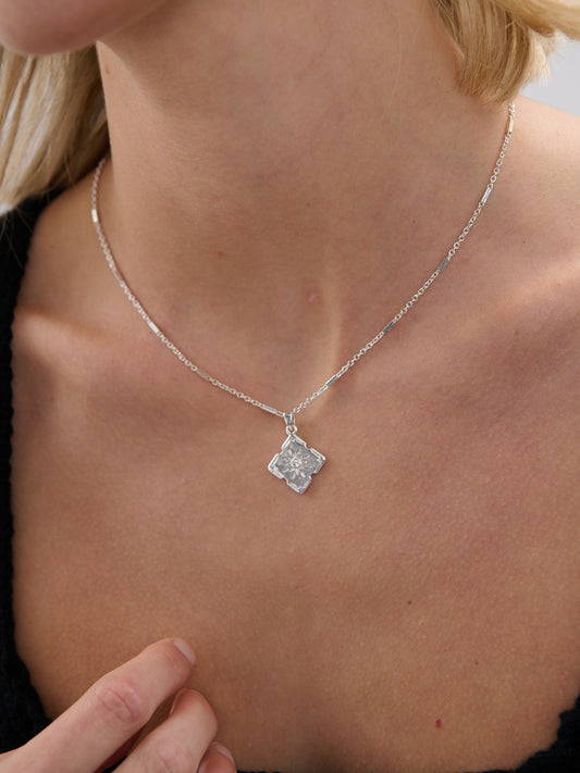 Lori Silver Plated Charm Necklace