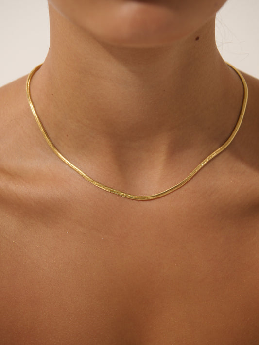 Isla Snake Necklace – Gold