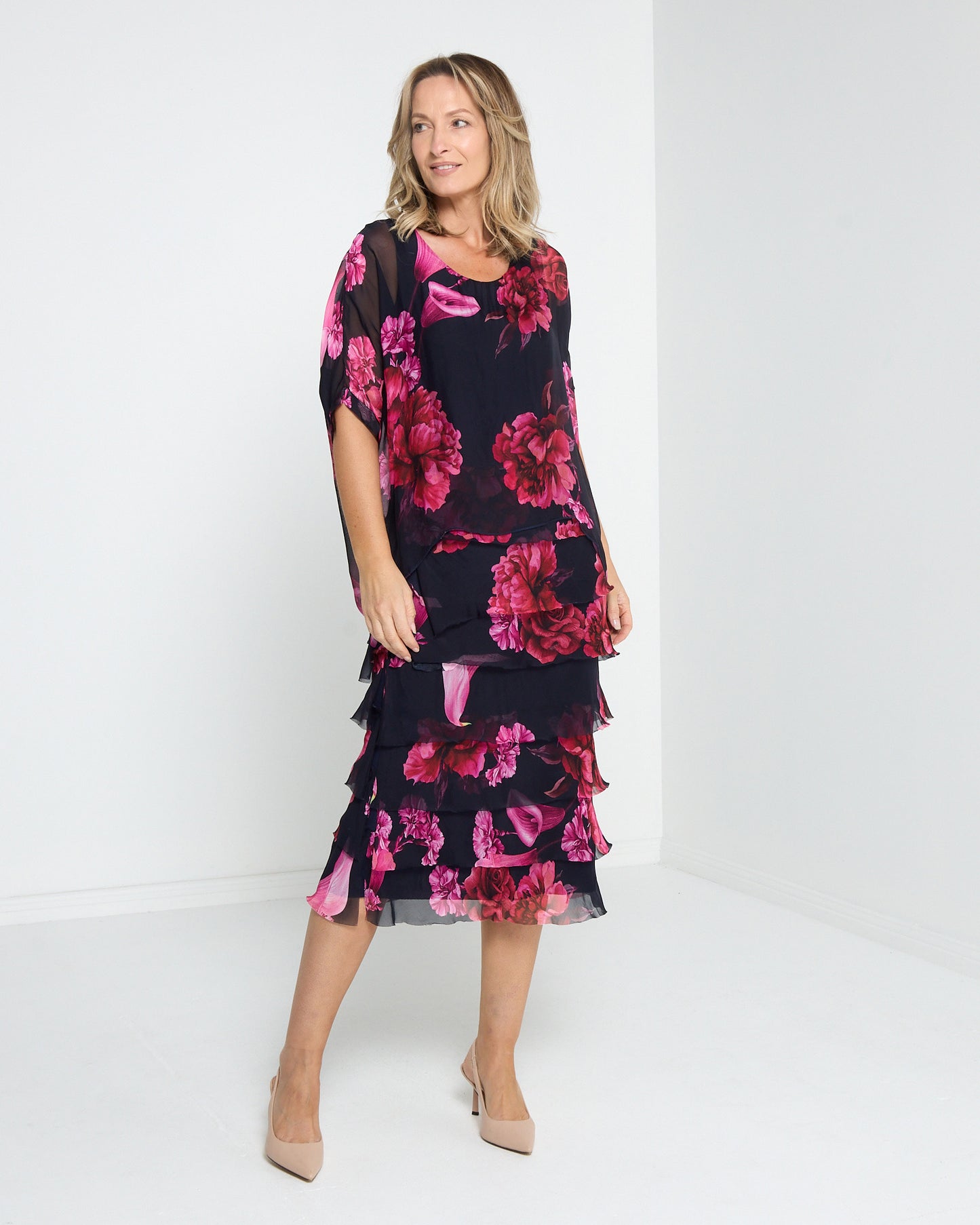 Margo Dress - Midnight Rose