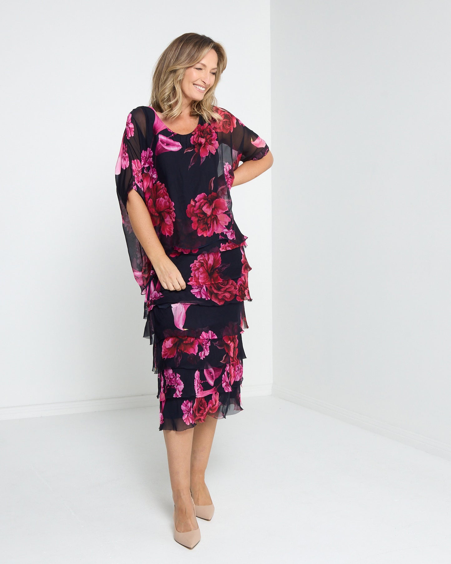 Margo Dress - Midnight Rose