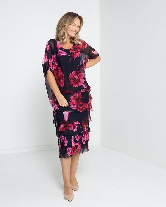 Margo Dress - Midnight Rose