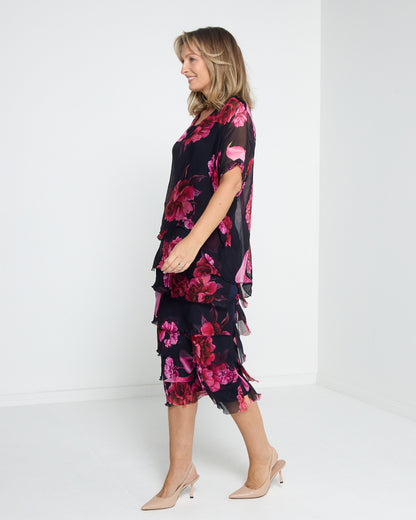 Margo Dress - Midnight Rose