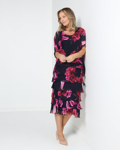 Margo Dress - Midnight Rose