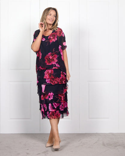 Margo Dress - Midnight Rose