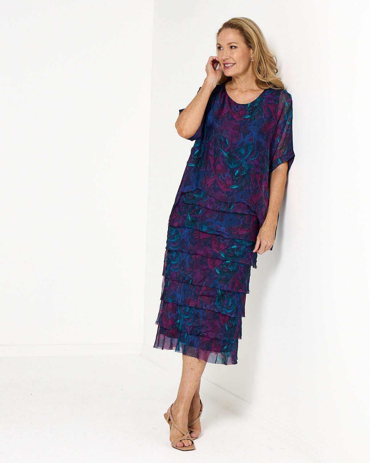 Margo Dress - Midnight Orchid