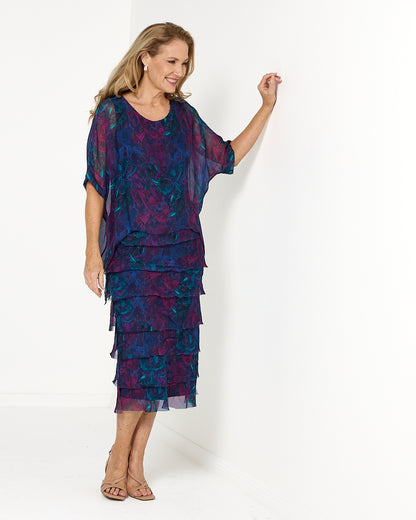 Margo Dress - Midnight Orchid