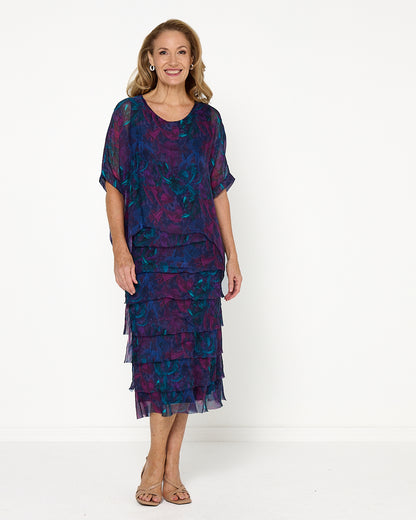 Margo Dress - Midnight Orchid