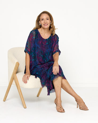 Margo Dress - Midnight Orchid