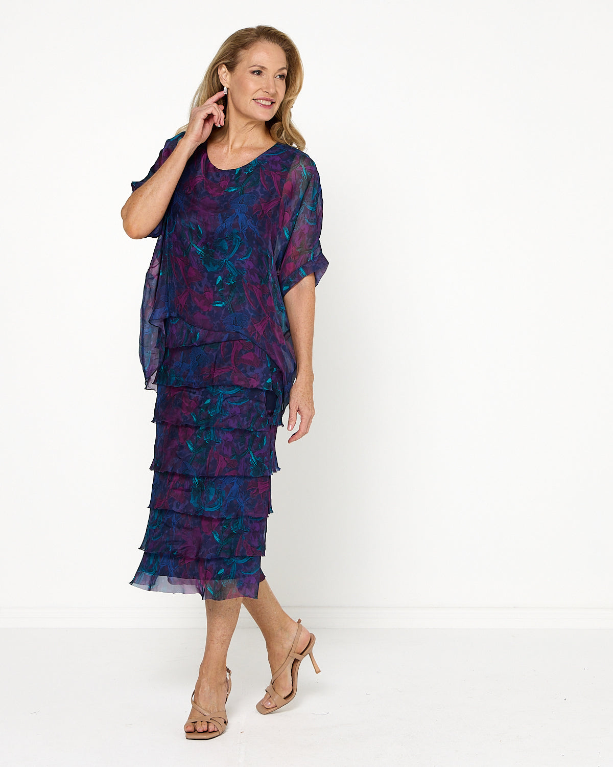 Margo Dress - Midnight Orchid