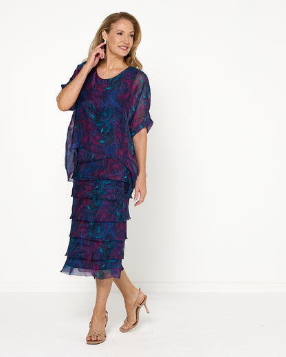 Margo Dress - Midnight Orchid