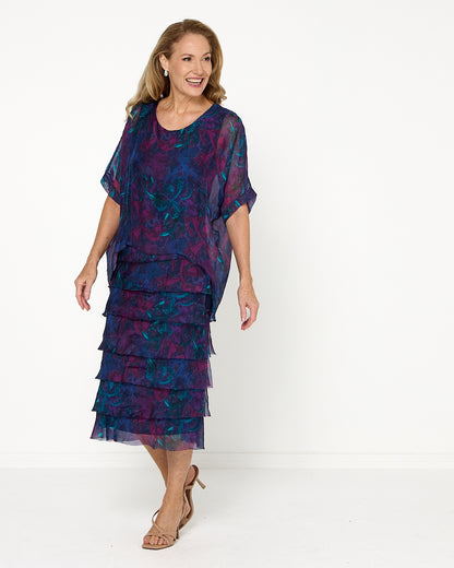 Margo Dress - Midnight Orchid