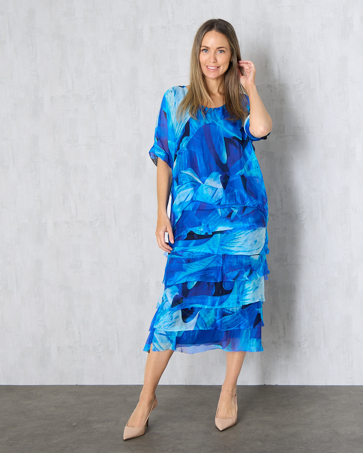 Margo Dress - Azure Bloom
