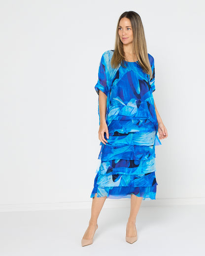 Margo Dress - Azure Bloom