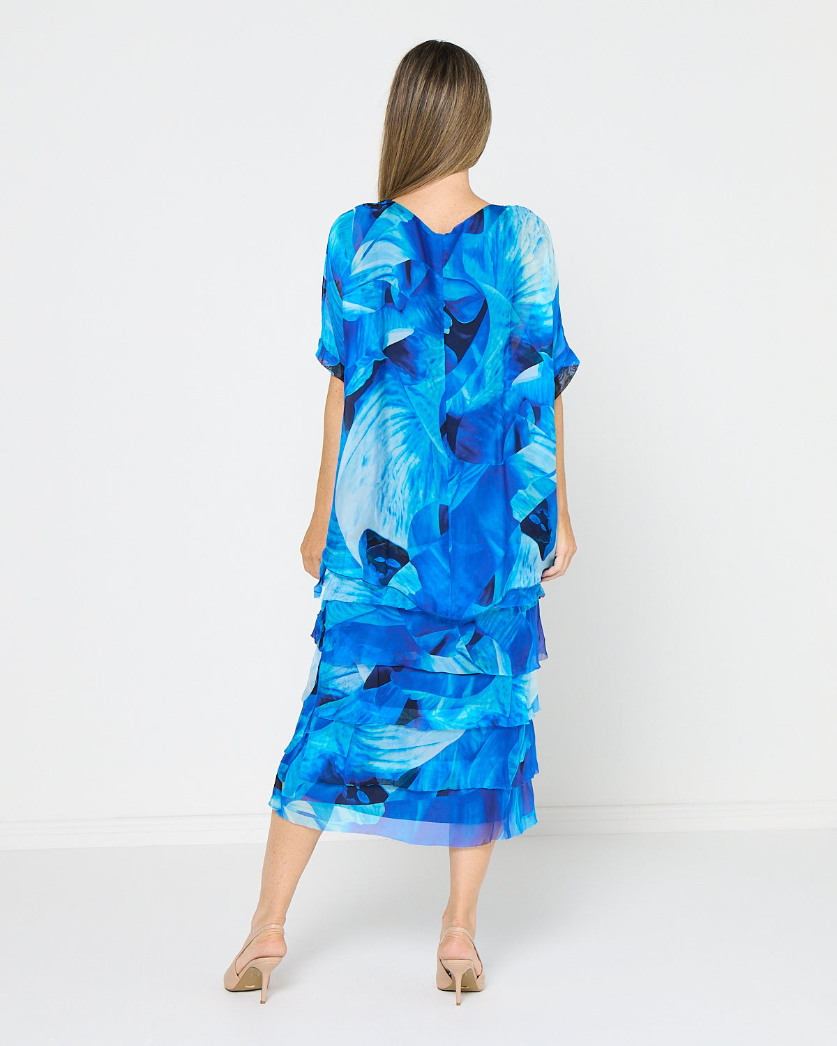 Margo Dress - Azure Bloom