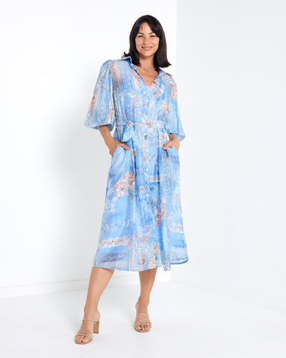 Soravina Dress - Blue