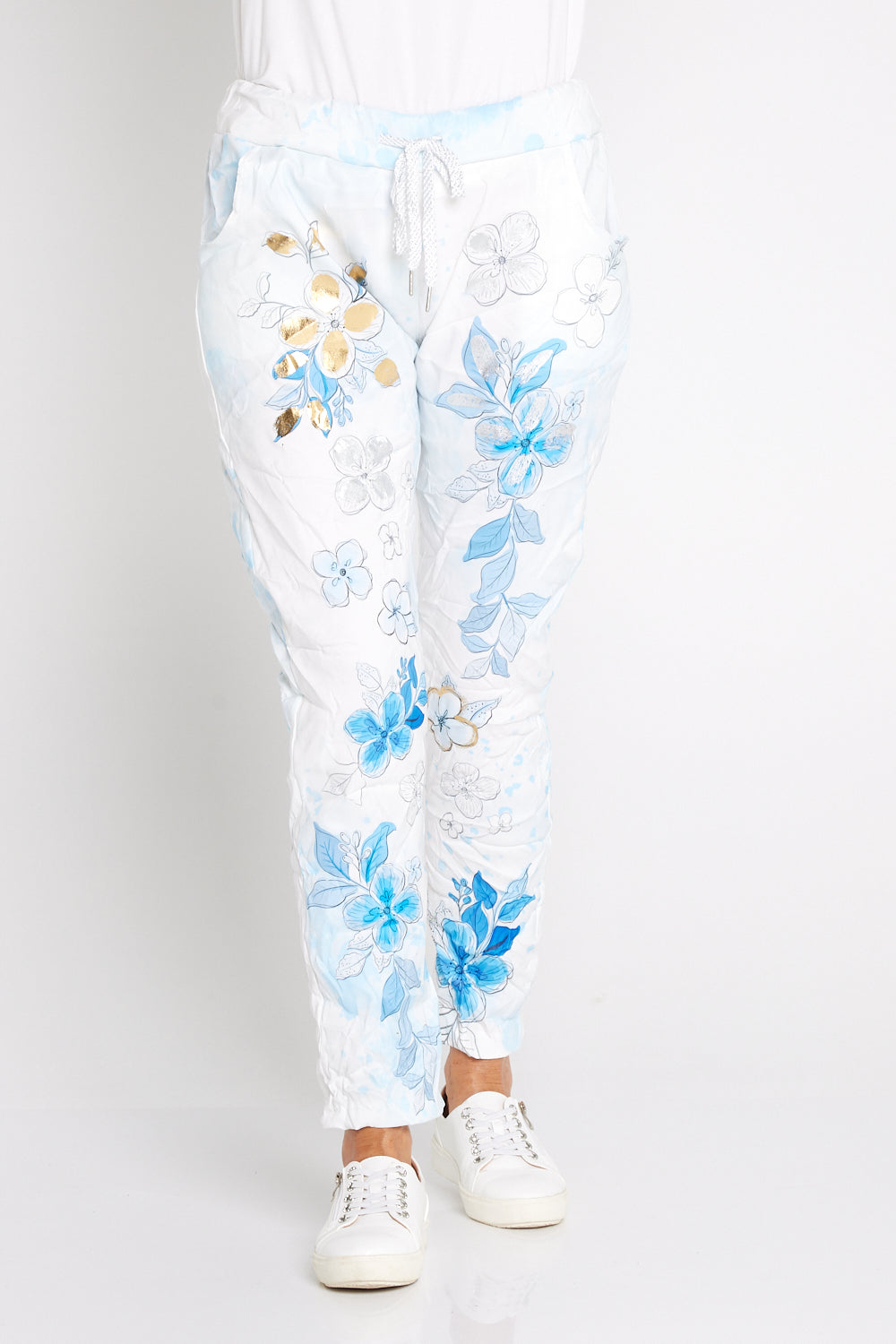 Alina Pants - Sky Bloom