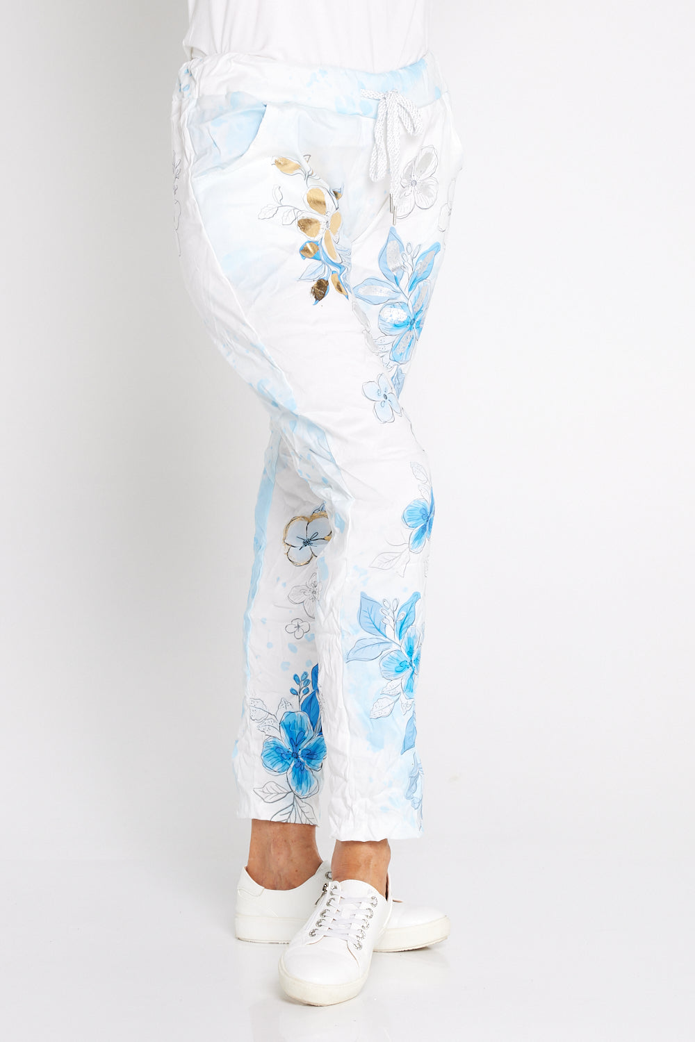 Alina Pants - Sky Bloom