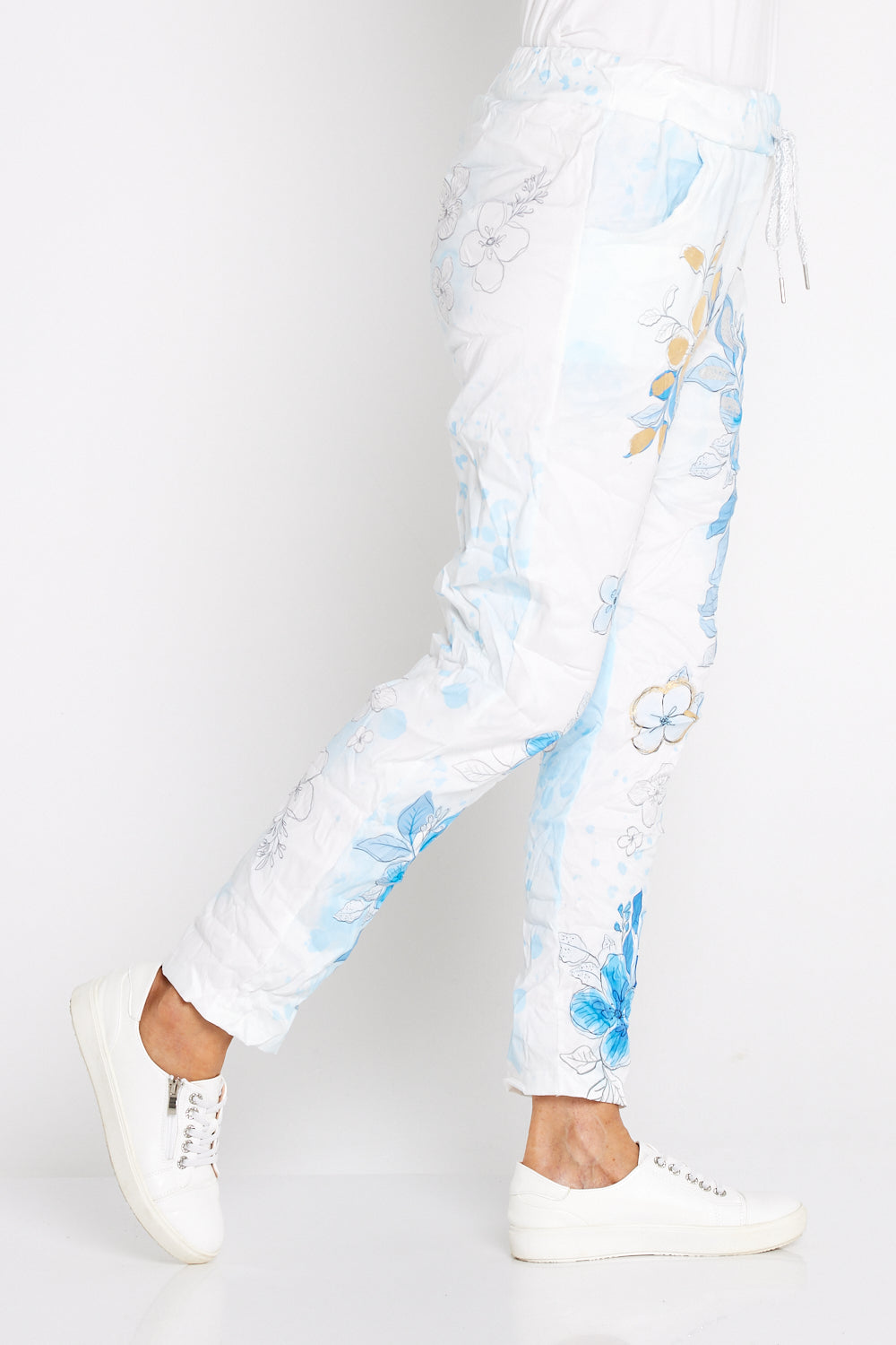 Alina Pants - Sky Bloom