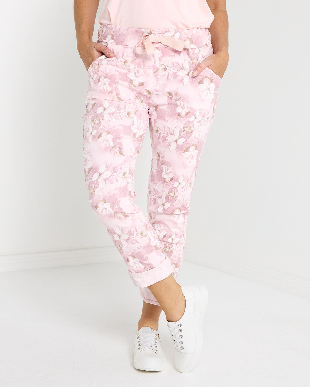 Norah Pants - Pink Floral