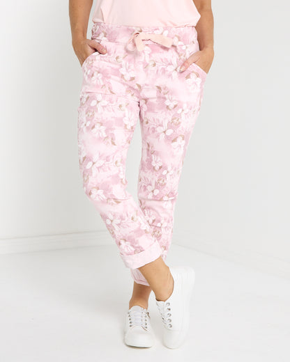 Norah Pants - Pink Floral