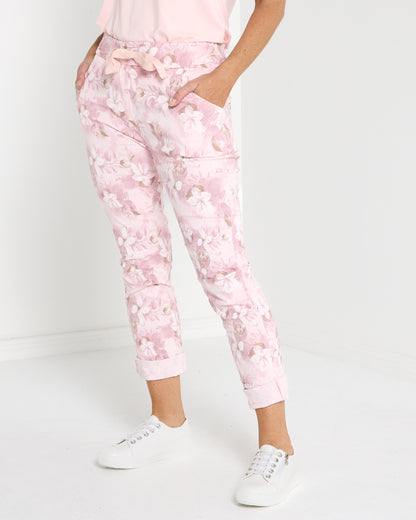 Norah Pants - Pink Floral