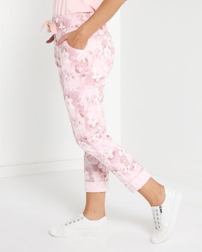 Norah Pants - Pink Floral