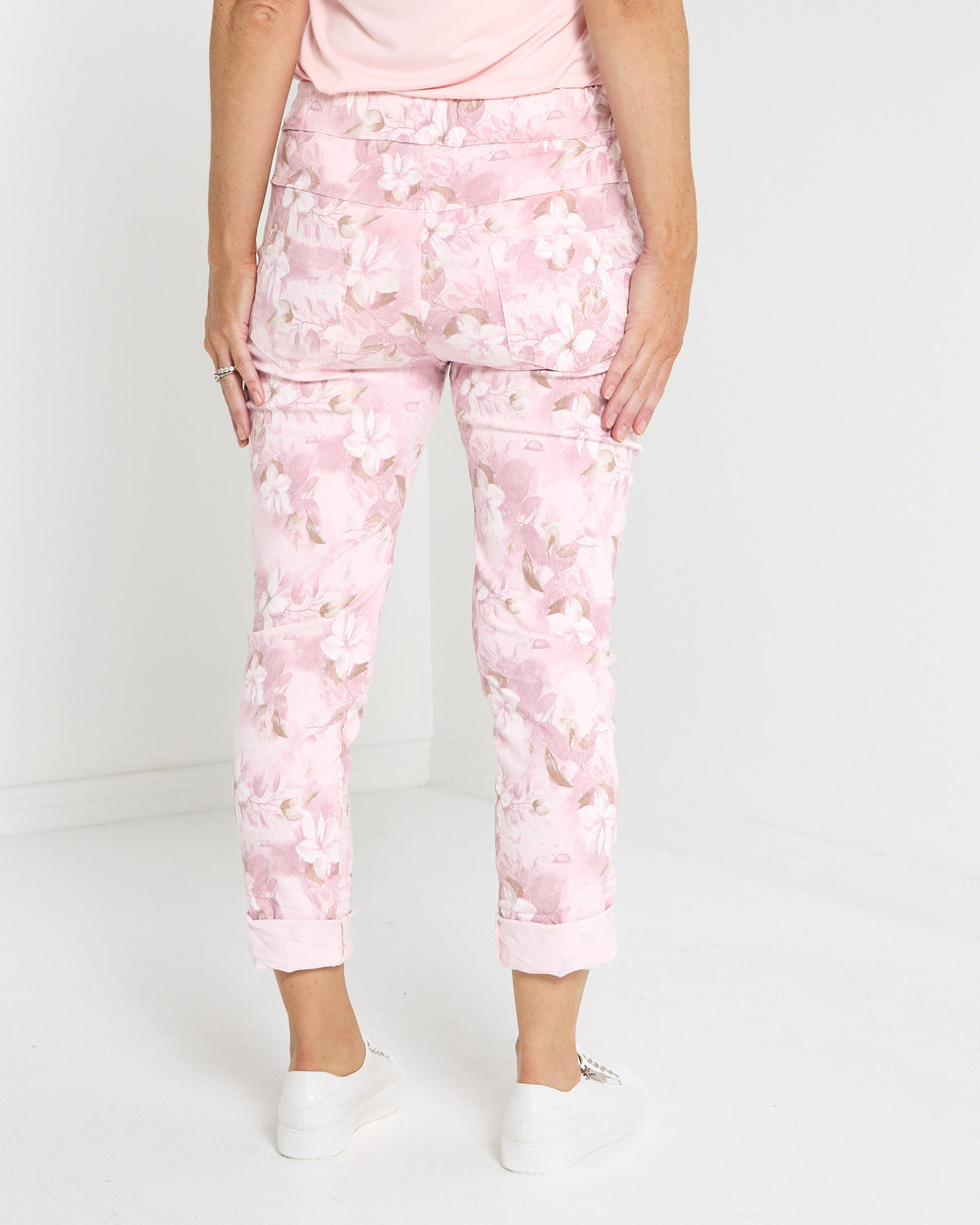 Norah Pants - Pink Floral