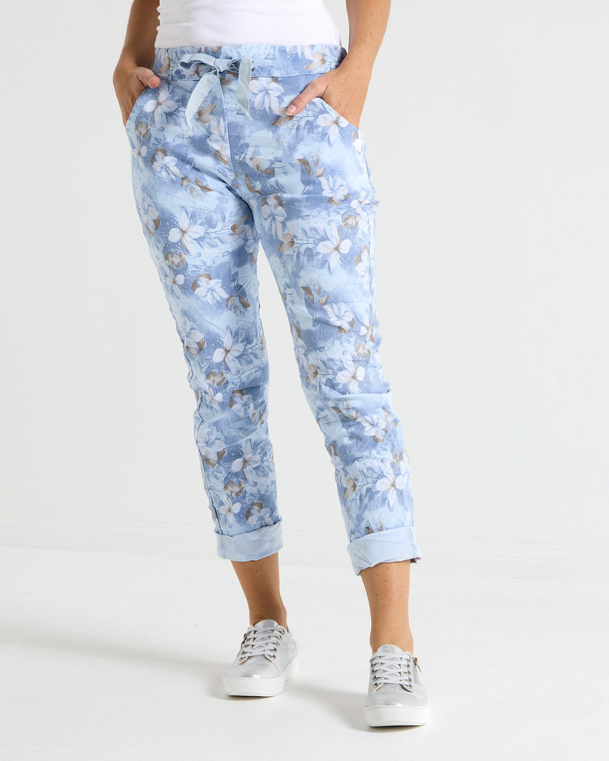 Norah Pants - Blue Floral