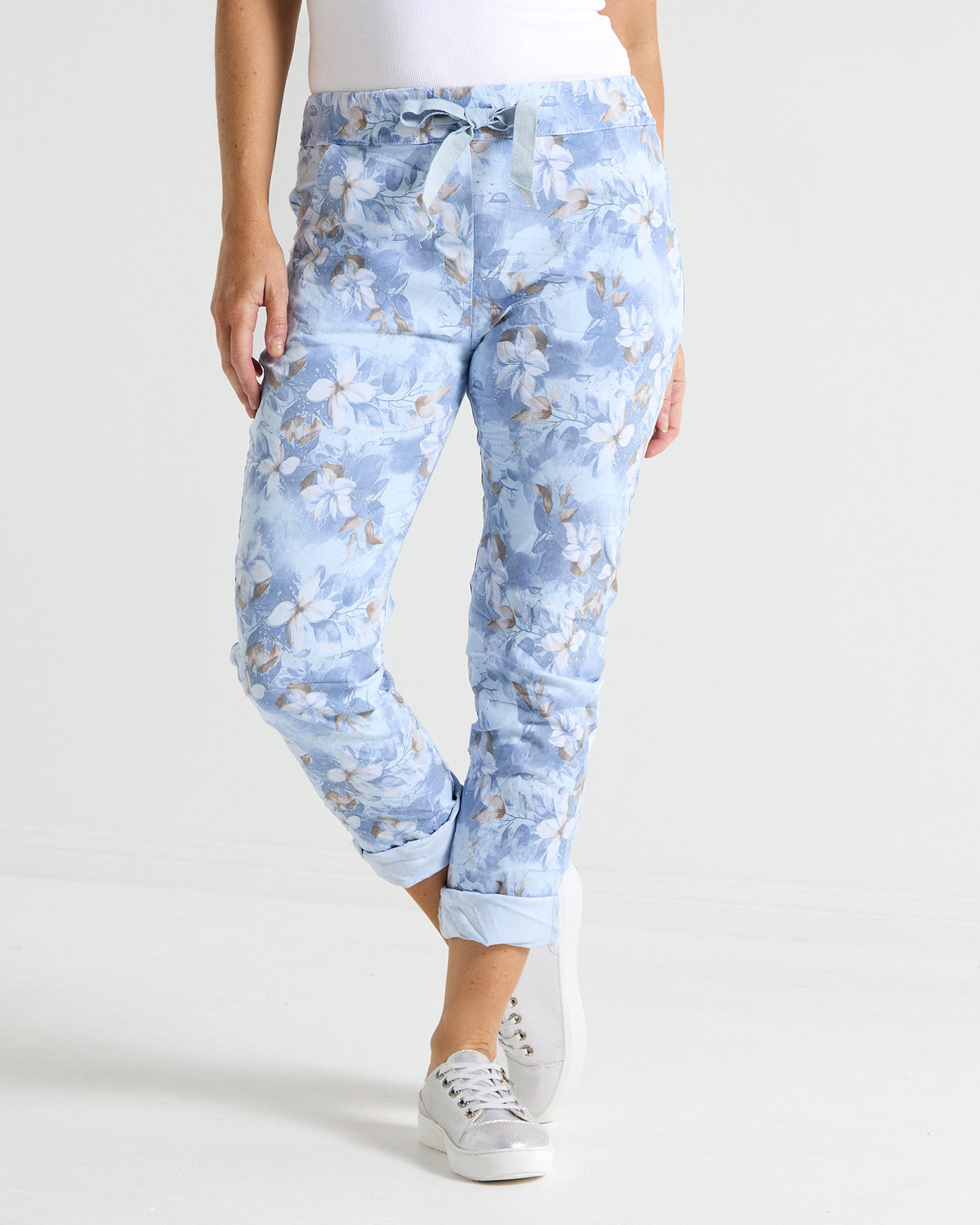 Norah Pants - Blue Floral