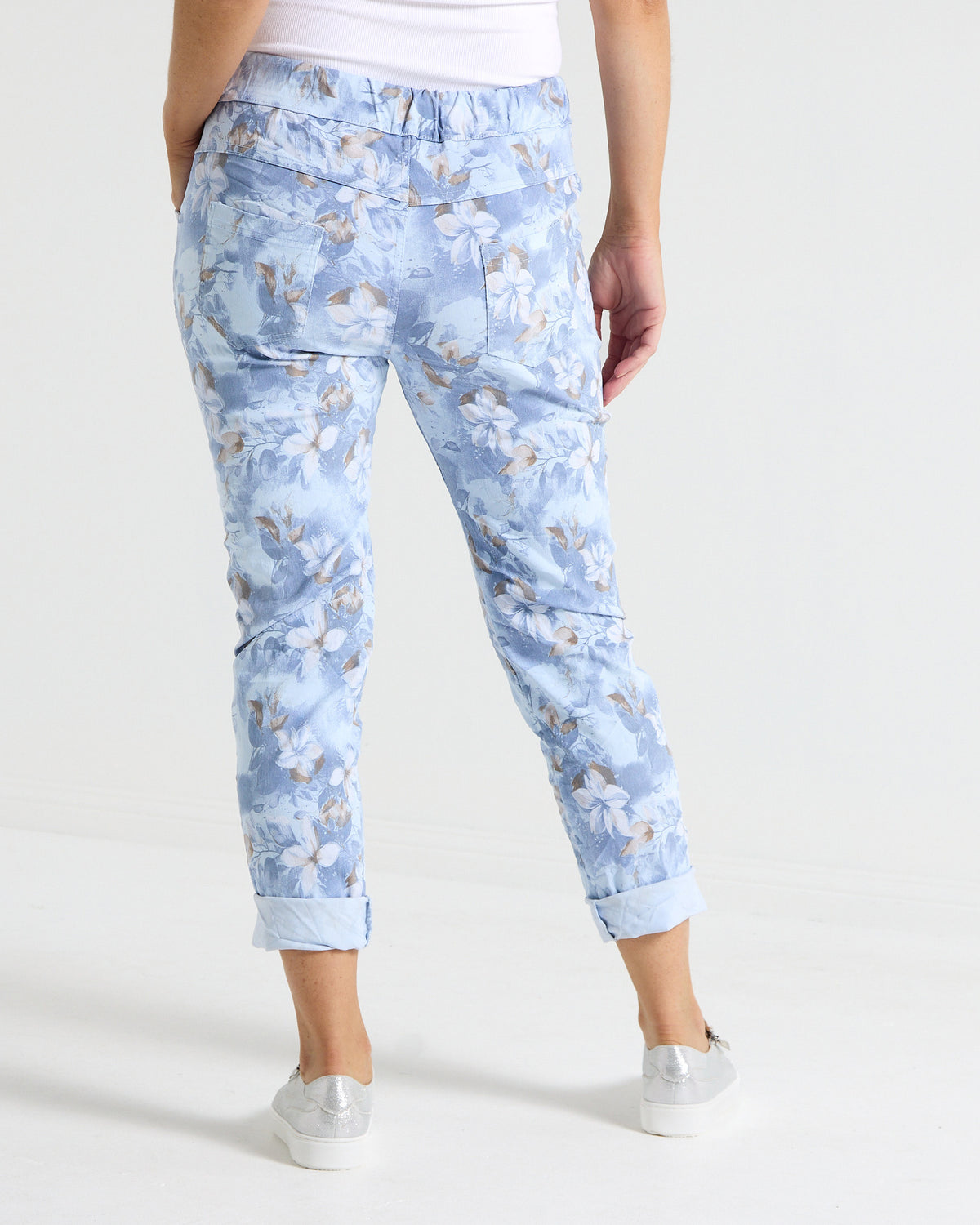Norah Pants - Blue Floral