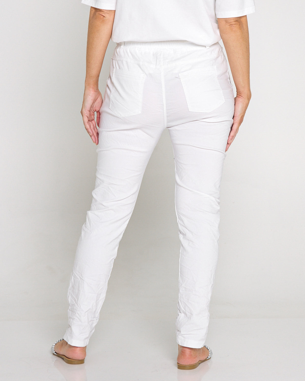 Starlight Diamanté Pants - White