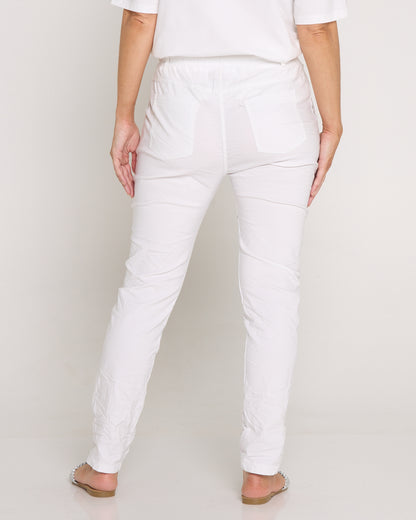 Starlight Diamanté Pants - White
