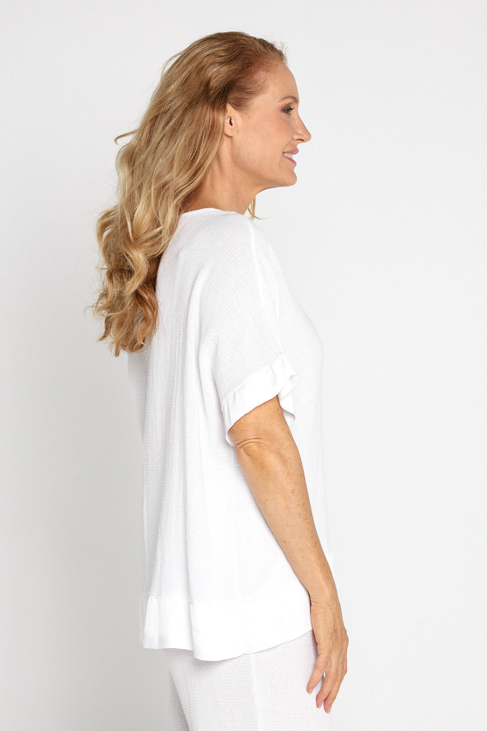 Anne Cotton Top - White