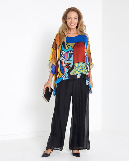 Lilith Silk Blend Top - Cubist