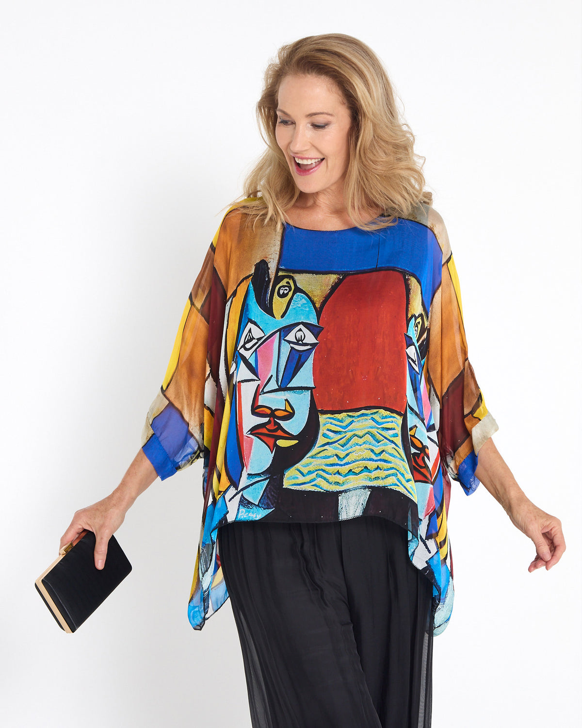 Lilith Silk Blend Top - Cubist