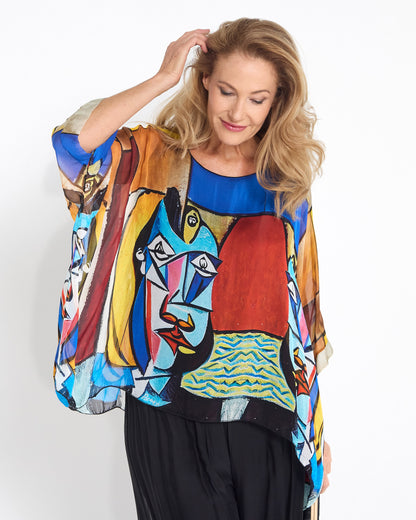 Lilith Silk Blend Top - Cubist