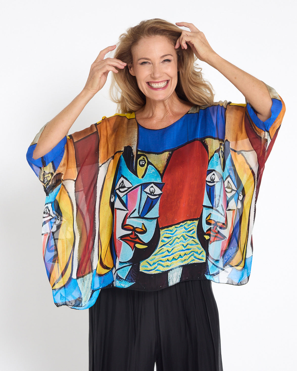 Lilith Silk Blend Top - Cubist
