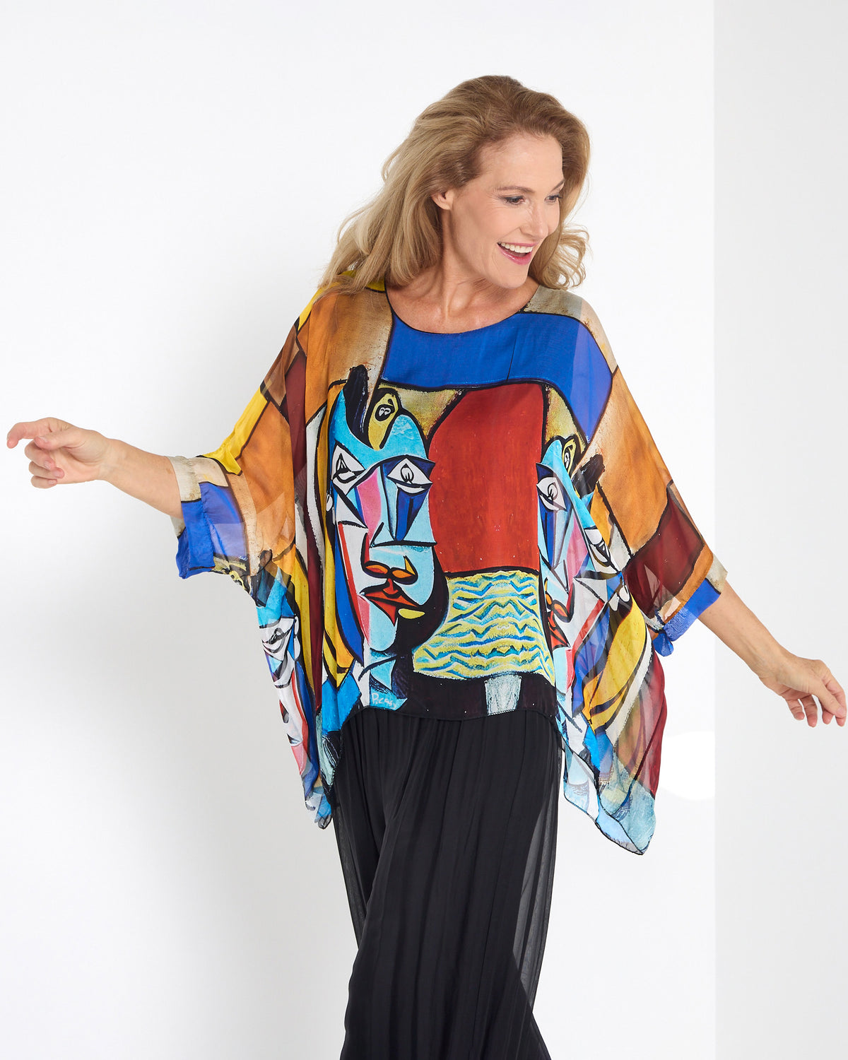 Lilith Silk Blend Top - Cubist