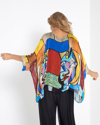 Lilith Silk Blend Top - Cubist