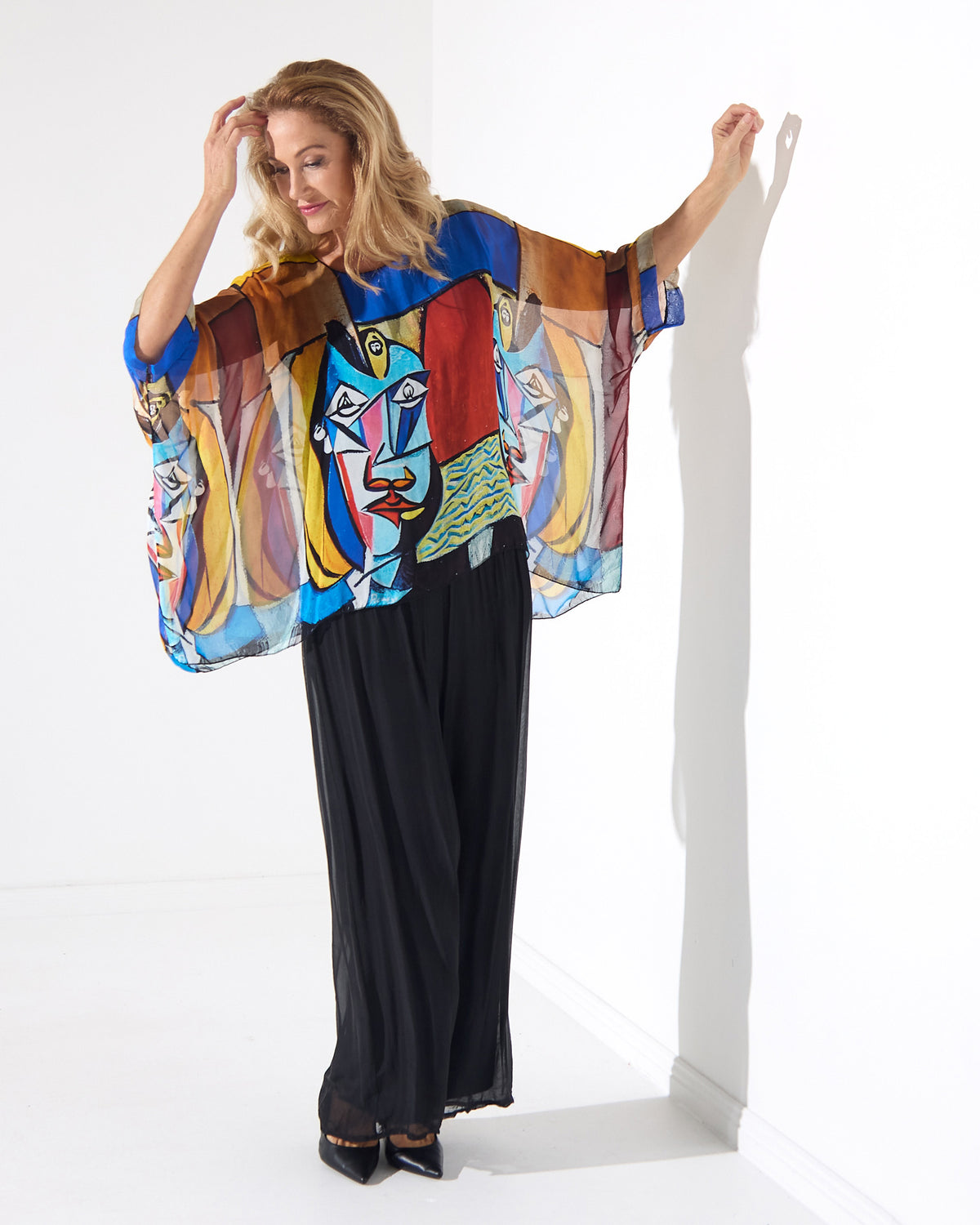 Lilith Silk Blend Top - Cubist