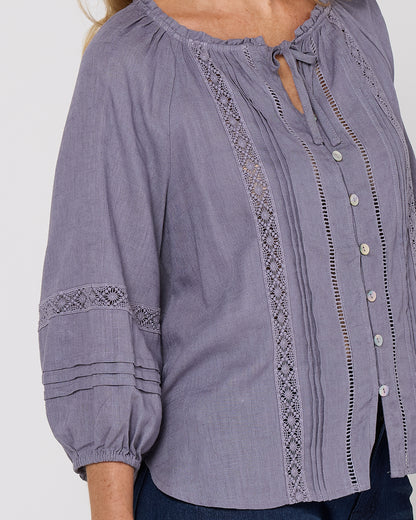Woodford Blouse - Dusty Lavender