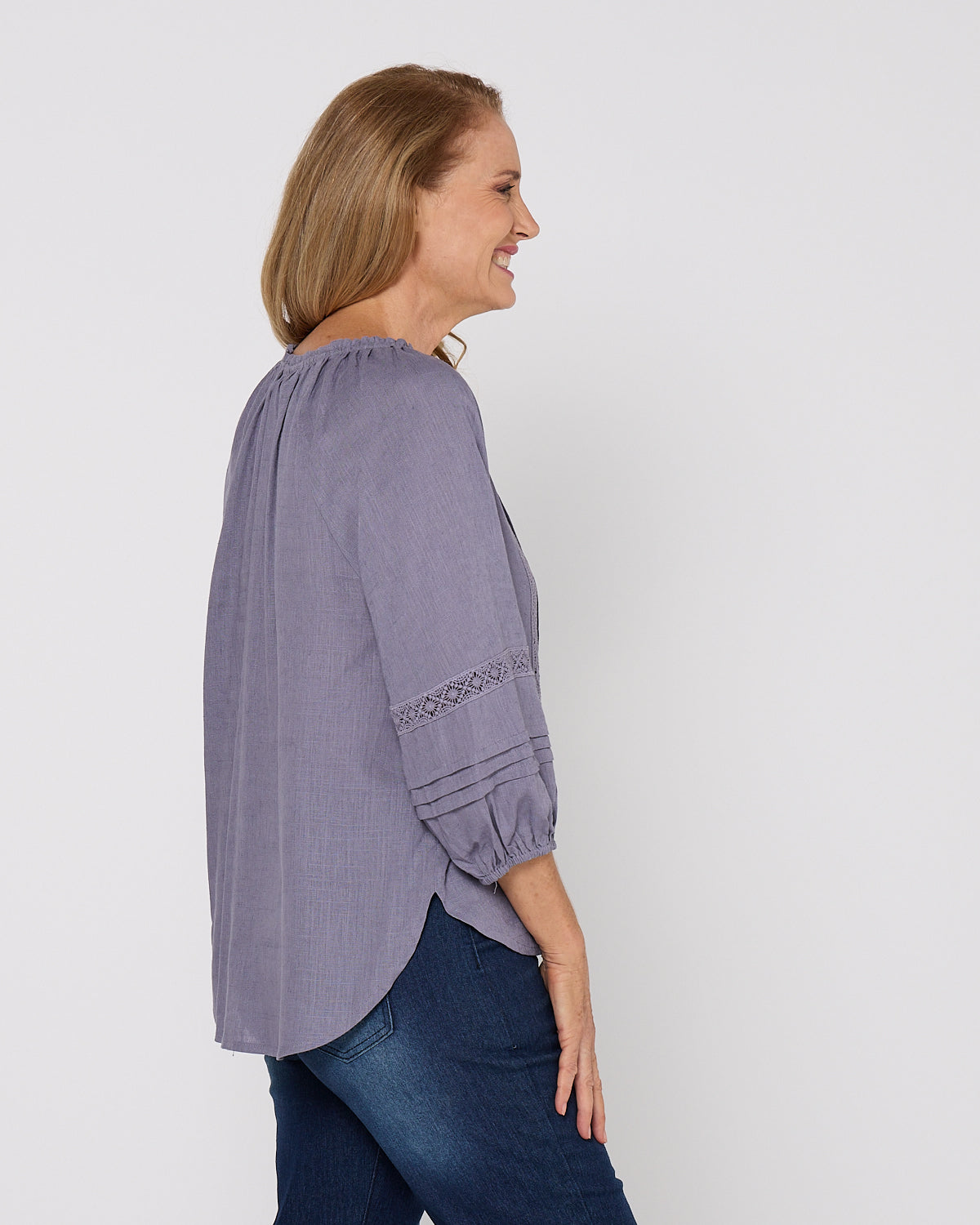 Woodford Blouse - Dusty Lavender